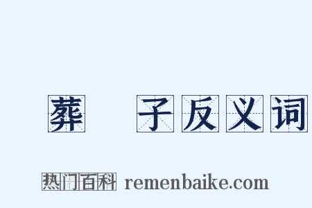 亂葬崗子反义词是什么意思的图片